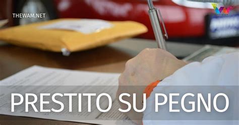 prestito su pegno roma